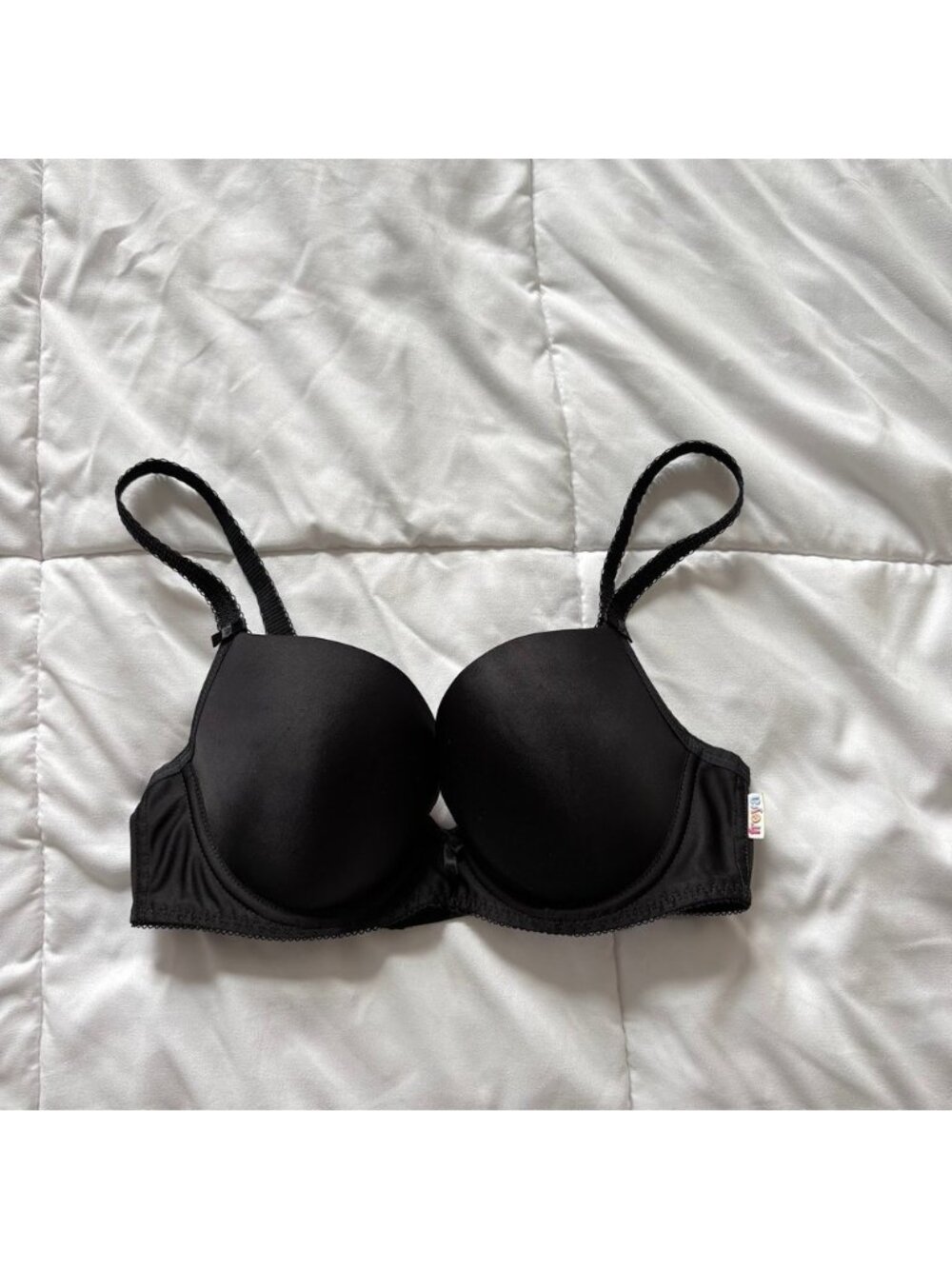Freya Deco Moulded Plunge Bra Black Underwire AA4234BLK Womens 30DD Feminine